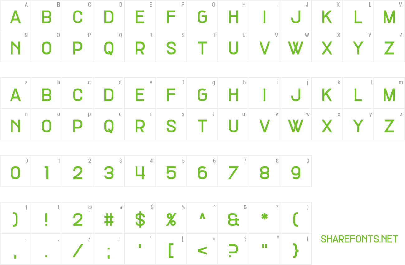 Font Car Lock preview